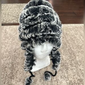 North Star Fur Trading Rabbit Fur Hat O/S